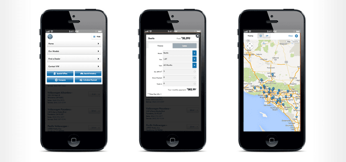 Volkswagen Mobile Website — plate 2