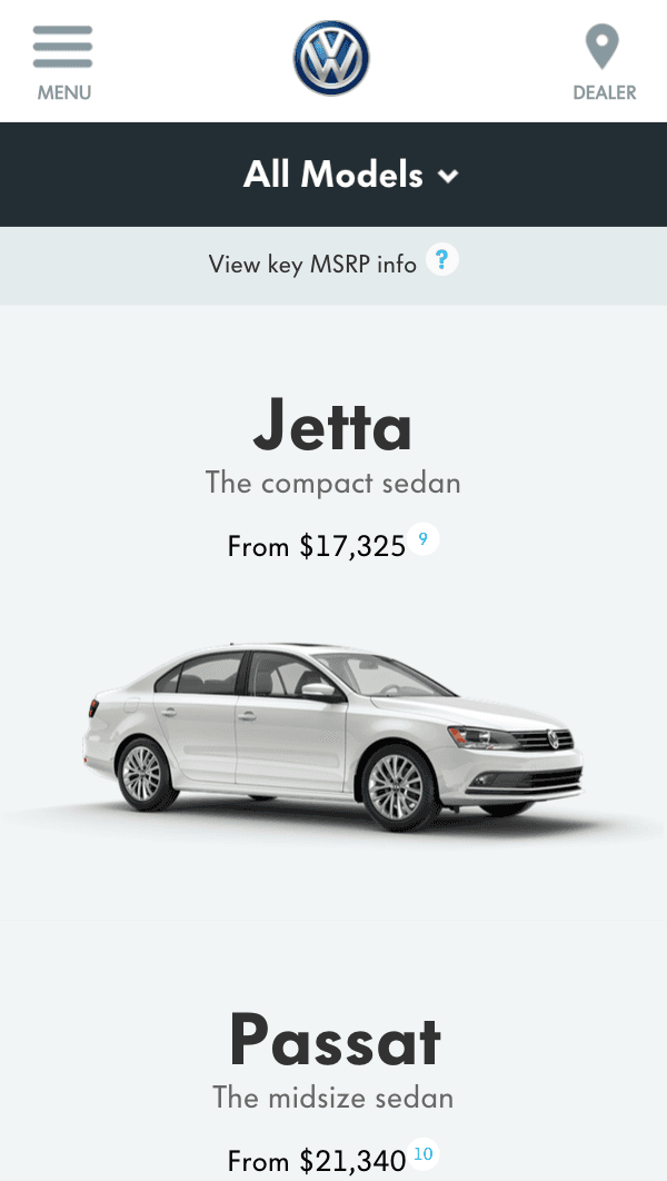 VW.com Mobile 3.0 — plate 2