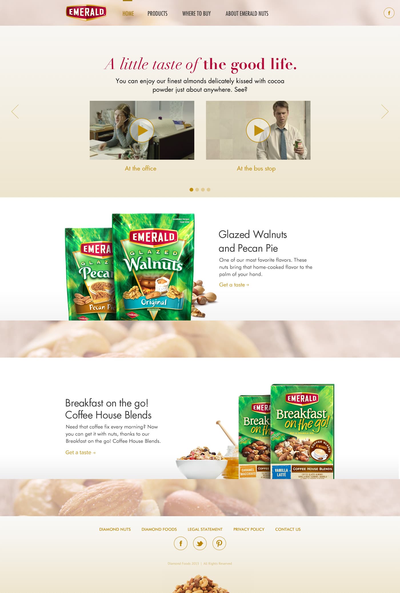Emerald Nuts Website — plate 1