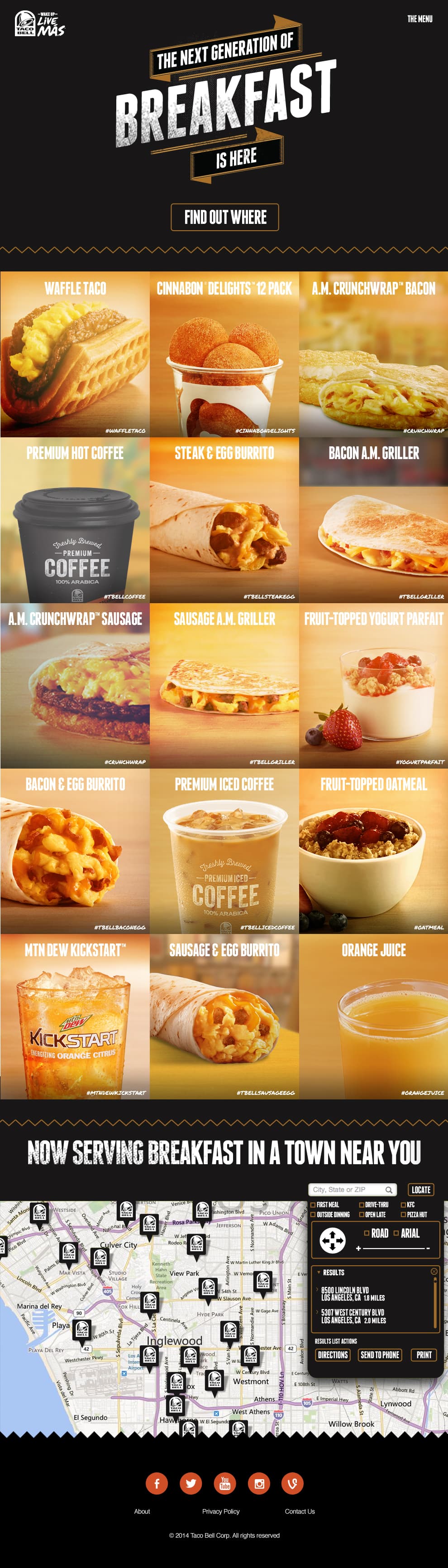 Taco Bell Breakfast — plate 1